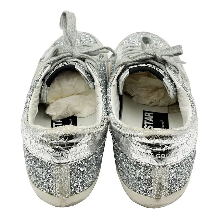 [BUNJANG] Golden Goose Superstar Silver Glitter Sneakers / 골든구스 Golden Goose 슈퍼스타 실버 글리터 스니커즈 35