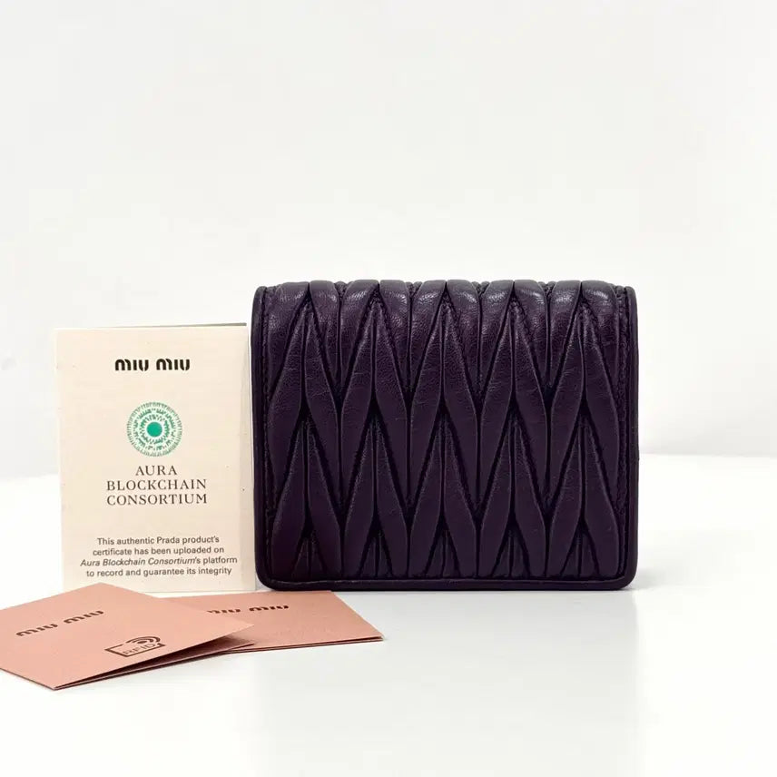[BUNJANG] Miu Miu Matelassé Leather Women&