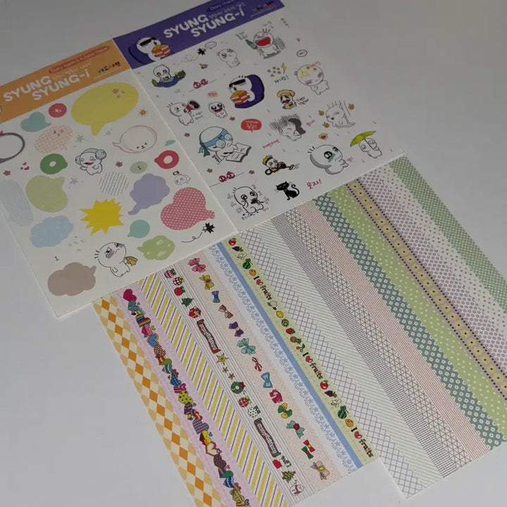 [BUNJANG] Assorted Stickers Bundle Set / 다꾸 스티커8 일괄판매