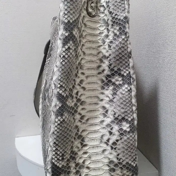 [BUNJANG] Jalmoi Shoulder/Tote Bag (Real Python) Purple Handle / 잘모이 숄더백 / 토트백 퍼플 핸들(리얼파이톤)