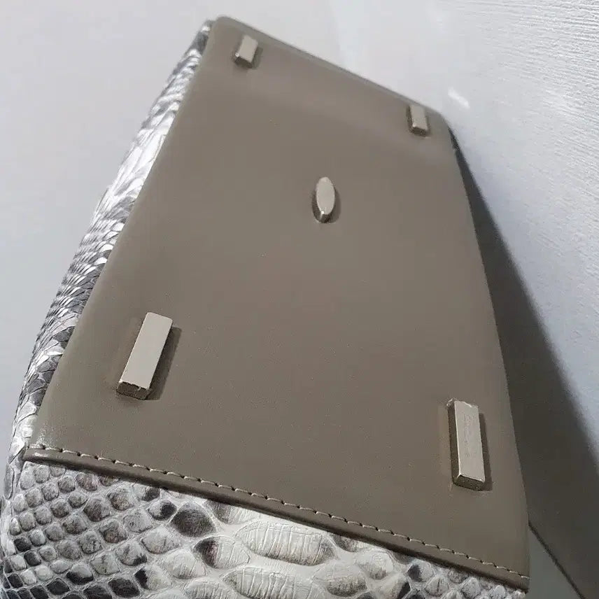 [BUNJANG] Jalmoi Shoulder/Tote Bag (Real Python) Purple Handle / 잘모이 숄더백 / 토트백 퍼플 핸들(리얼파이톤)