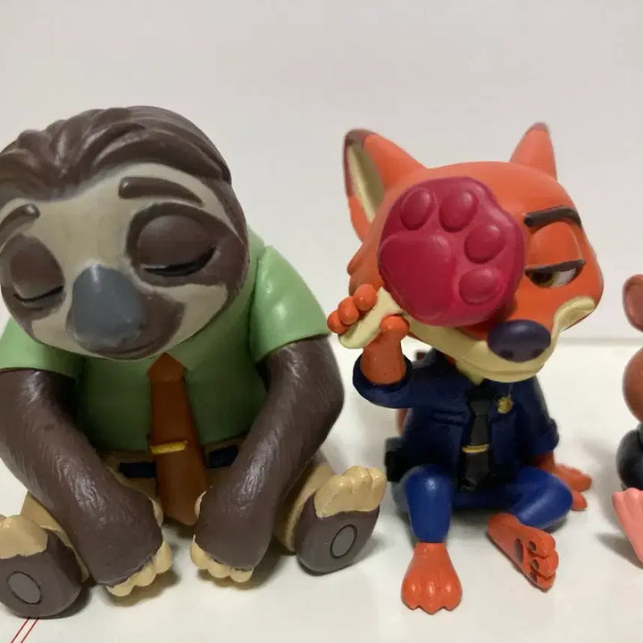 [BUNJANG] Disney Zootopia Nick Flash Lemming Figure Bundle Set / 디즈니 주토피아 닉 플래시 레밍 가챠 피규어 (일괄)