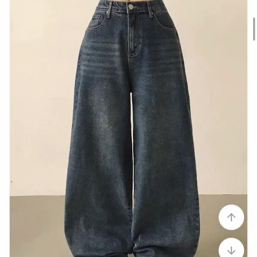 [BUNJANG] Wide Denim Pants / 와이드 데님 팬츠