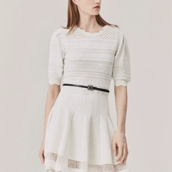[BUNJANG] Egoist Lace Knit Dress / 에고이스트 레이스 니트 원피스