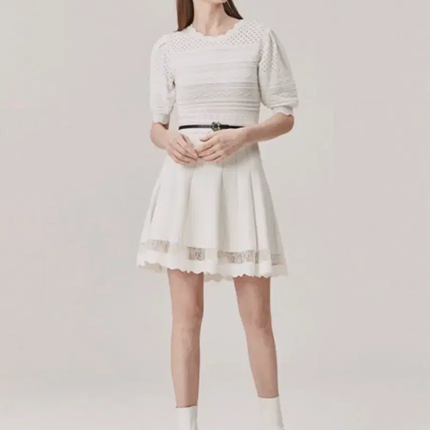 [BUNJANG] Egoist Lace Knit Dress / 에고이스트 레이스 니트 원피스