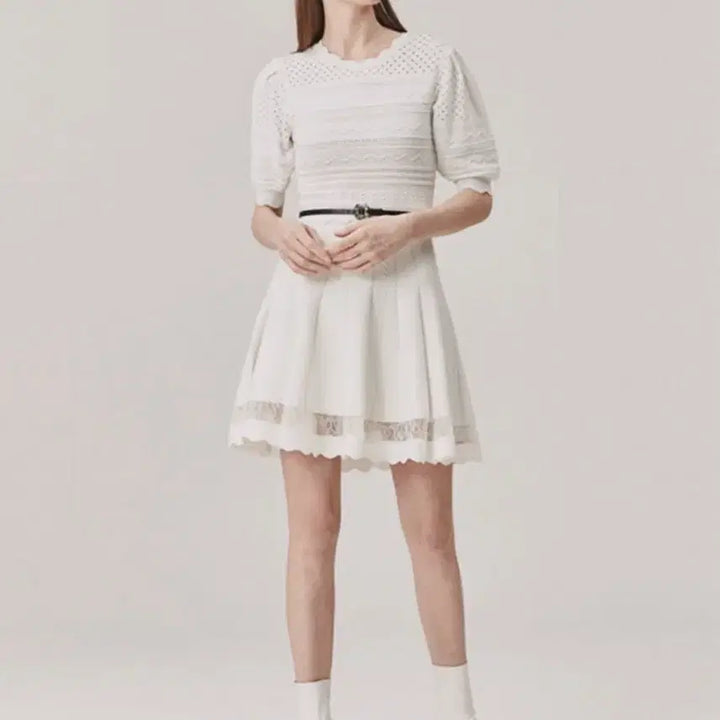 [BUNJANG] Egoist Lace Knit Dress / 에고이스트 레이스 니트 원피스