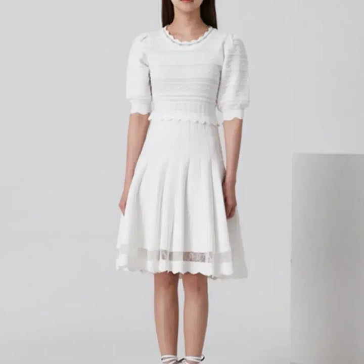 [BUNJANG] Egoist Lace Knit Dress / 에고이스트 레이스 니트 원피스