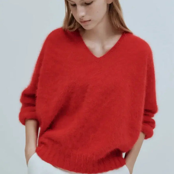 [BUNJANG] Letter Angora Knit Sweater / letter 앙고라 니트