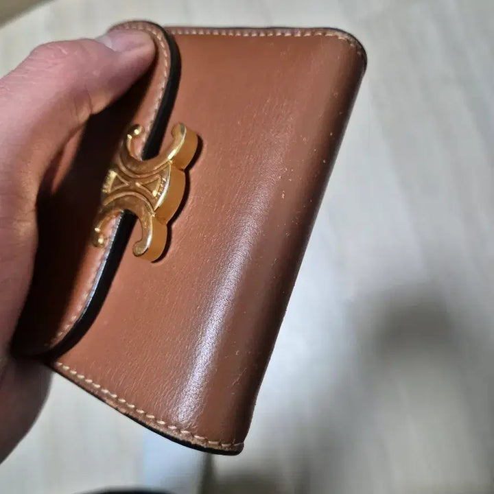 [BUNJANG] Celine Small Triomphe Flap Wallet / 셀린느 반지갑 ㅣ 셀린느 스몰 트리옹프 플랜 반지갑ㅣ정품