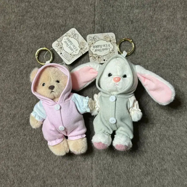 [BUNJANG] Lumi Bear Ettore Rabbit Bundle Set / (세트) 루미베어 에토레빗 인형 키링 일괄 곰인형 토끼인형