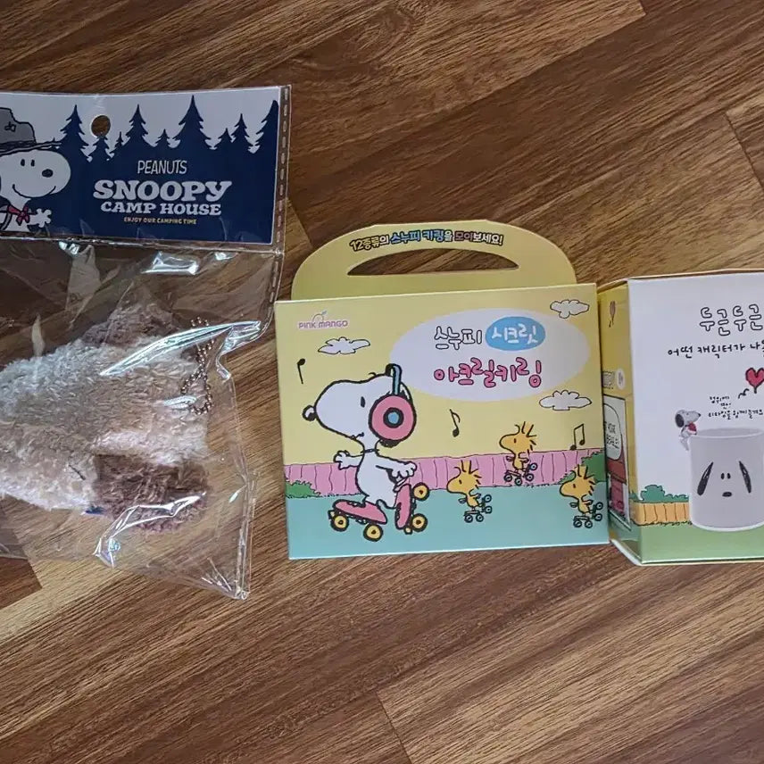 [BUNJANG] Snoopy Doll Keyring / Acrylic Keyring / Cup Figure Set / 스누피 인형 키링 / 아크릴 키링 / 컵 피규어 세트