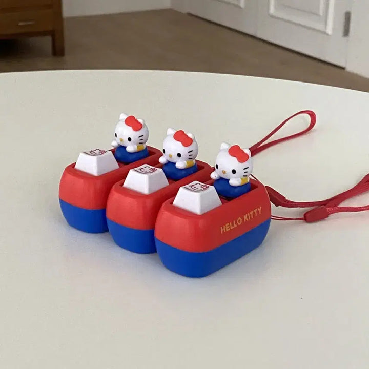 [BUNJANG] Sanrio Hello Kitty LED Car Keycap / (미개봉)산리오 헬로키티 자동차 LED 키캡키링