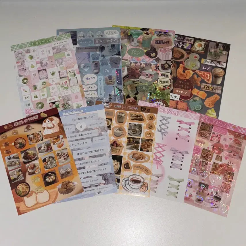 [BUNJANG] Assorted Stickers Bundle Set / 다꾸 스티커10 일괄판매