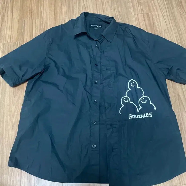 [BUNJANG] Mark Gonzales Short Sleeve Shirt Black / 마크 곤잘레스 반팔 셔츠 블랙