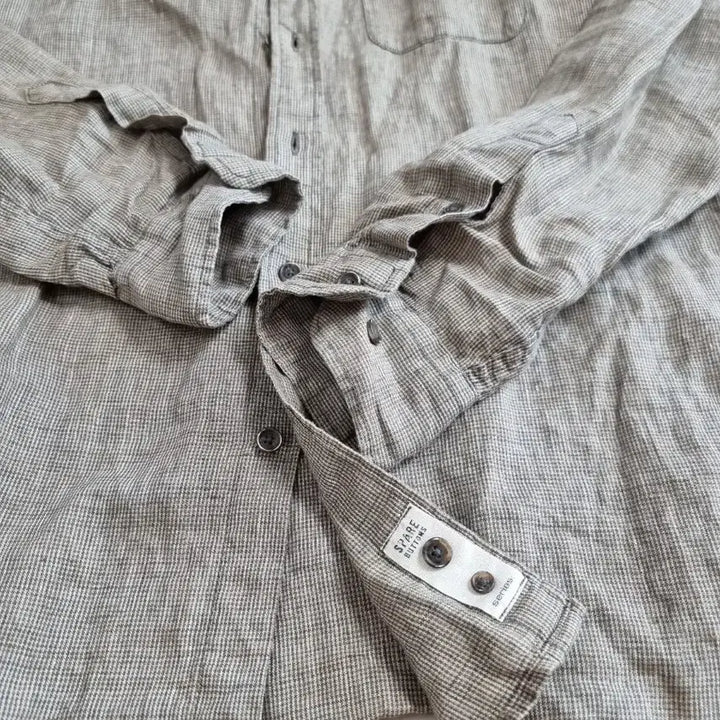 [BUNJANG] Series Linen Long Sleeve Shirt (Size 95) / 시리즈 린넨 긴팔 셔츠 95