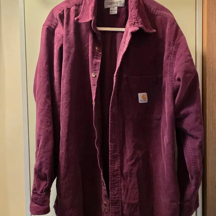 [BUNJANG] Carhartt Corduroy Shirt Purple / 칼하트 코듀로이 셔츠 퍼플