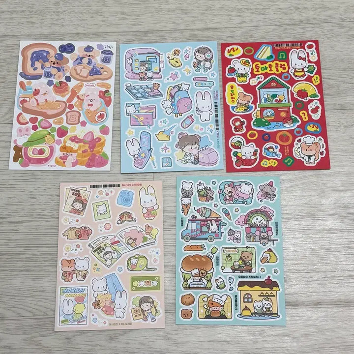 [BUNJANG] Collaboration Sticker Bundle Set / 콜라보 스티커 일괄(마시랜드 위니빌리지 등)