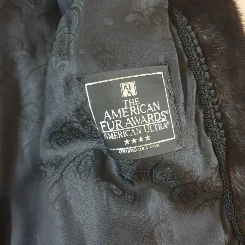 [BUNJANG] Blackgama Mink Fur Jacket / 진도 모피 블랙그라마 자켓