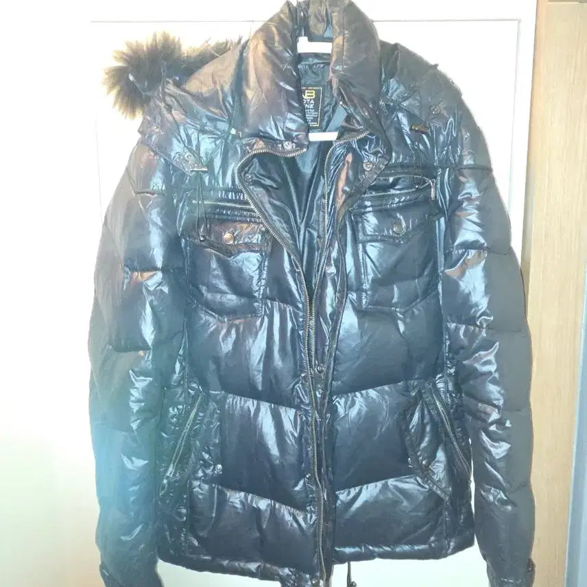 [BUNJANG] Vintage Black Semi-Gloss Padded Jacket / 빈티지 블랙 반유광 패딩 점퍼