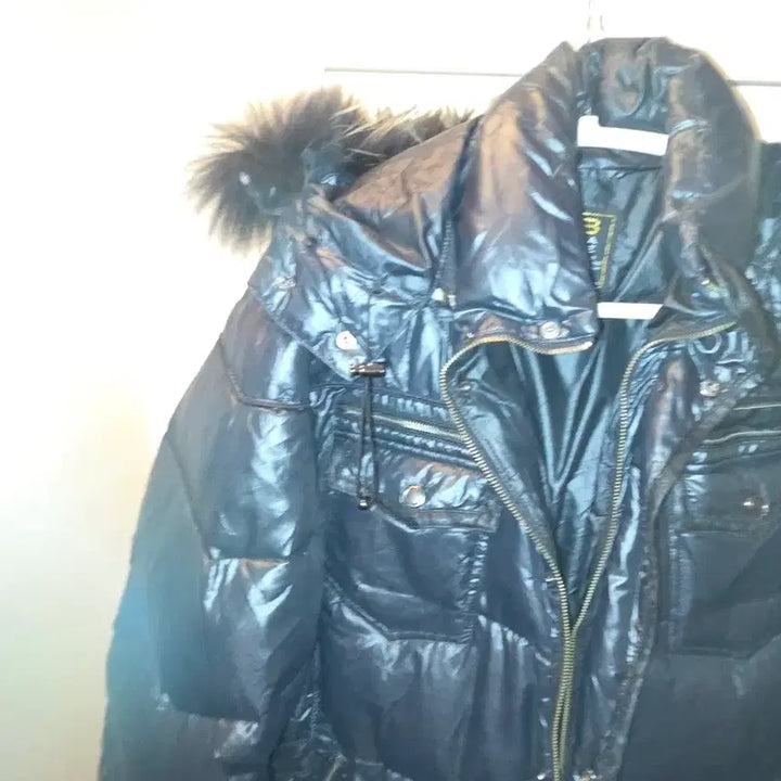 [BUNJANG] Vintage Black Semi-Gloss Padded Jacket / 빈티지 블랙 반유광 패딩 점퍼
