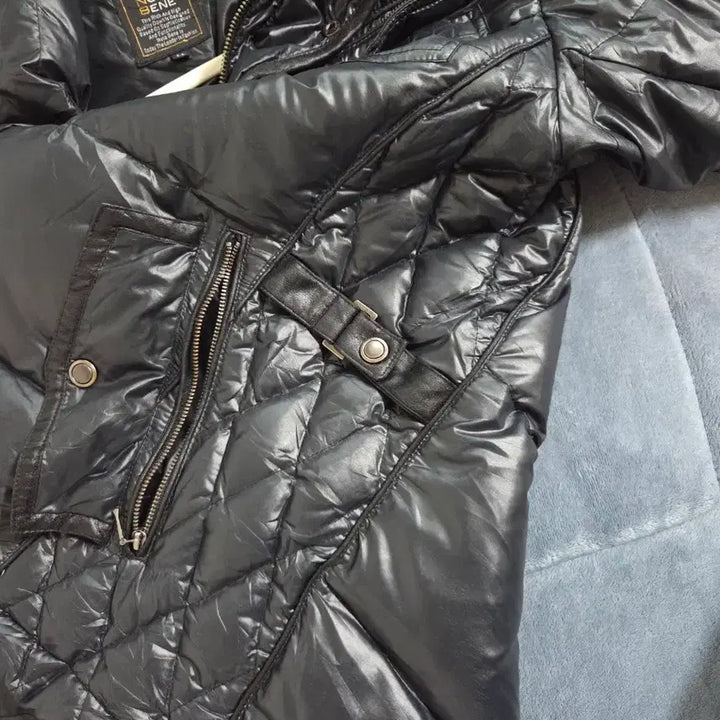 [BUNJANG] Vintage Black Semi-Gloss Padded Jacket / 빈티지 블랙 반유광 패딩 점퍼