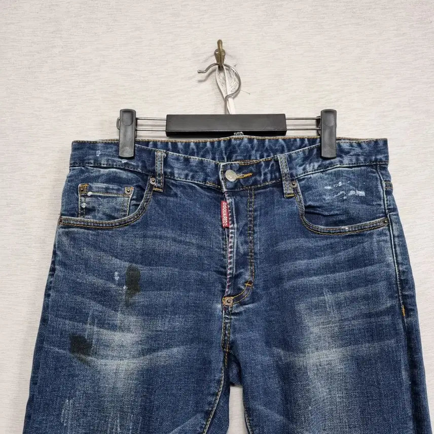 [BUNJANG] Dsquared2 31-32 Inch Denim Jeans / ㅡ 디스퀘어드2 데미지진 남 골반핏 31-32인치ㅡ0213