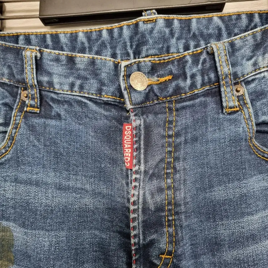 [BUNJANG] Dsquared2 31-32 Inch Denim Jeans / ㅡ 디스퀘어드2 데미지진 남 골반핏 31-32인치ㅡ0213