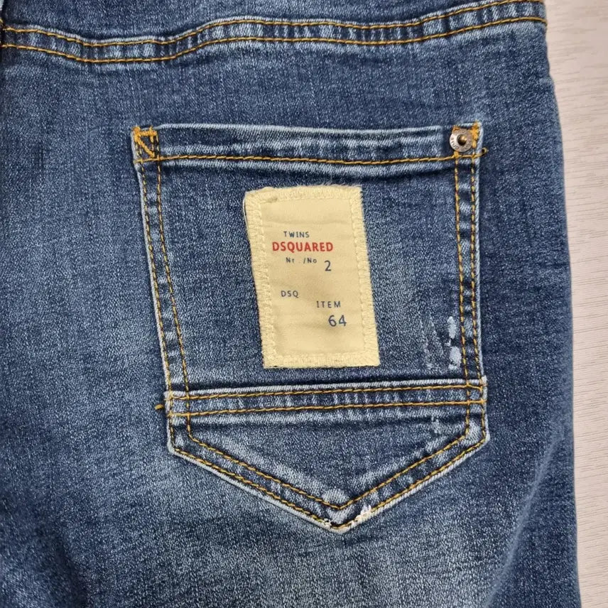 [BUNJANG] Dsquared2 31-32 Inch Denim Jeans / ㅡ 디스퀘어드2 데미지진 남 골반핏 31-32인치ㅡ0213