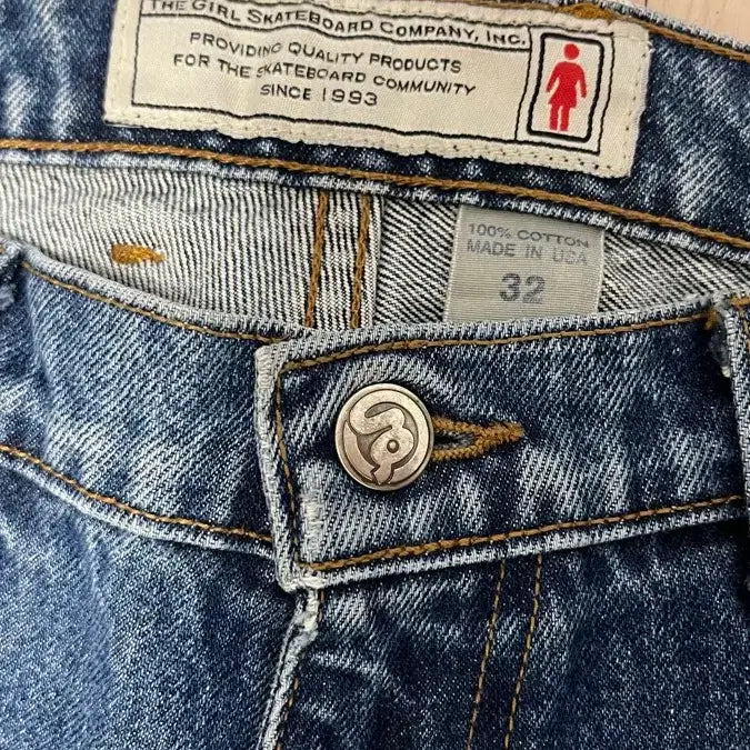 [BUNJANG] 90s Girls Skate Denim Pants / 90s 걸스케이트보드 데님팬츠