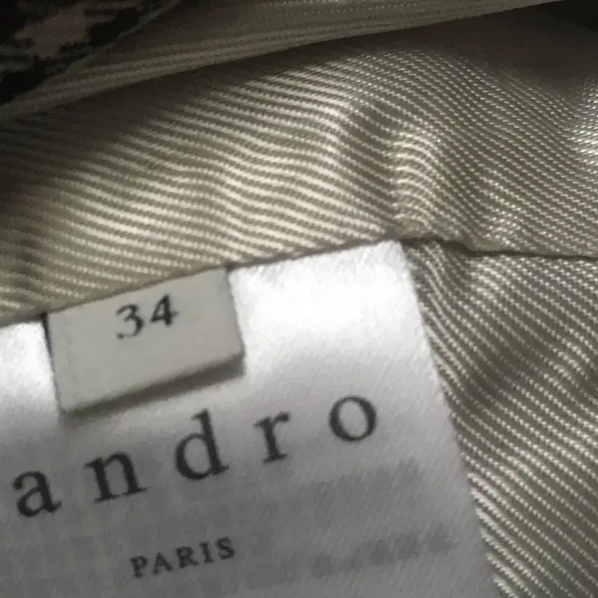 [BUNJANG] Sandro Check Trench Coat Long Jacket / 산드로 체크 트랜치 코트 롱자켓 34사이즈