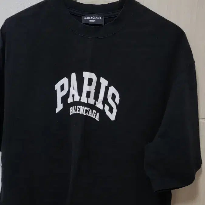 [BUNJANG] Balenciaga Paris T-shirt Black / 발렌시아가 파리 반팔 티셔츠 블랙