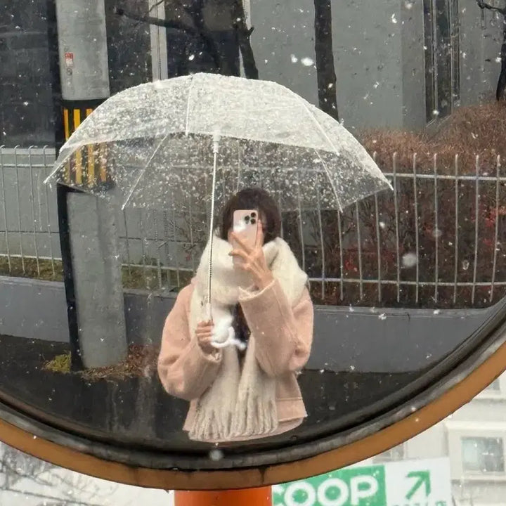 [BUNJANG] LaBelleBlanc Alpaca Hooded Coat - Pink / 라벨르블랑 알파카 후드 코트 핑크