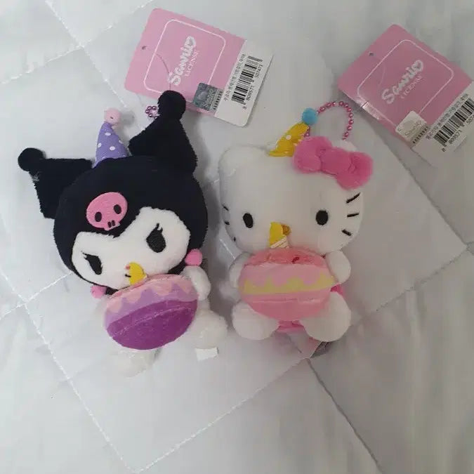 [BUNJANG] Sanrio Kuromi Kitty Doll Keyring Set / 일괄가격)산리오 쿠로미 키티 축하 인형 키링 새상품