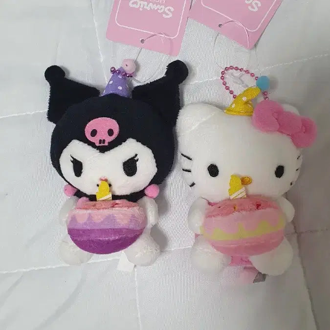 [BUNJANG] Sanrio Kuromi Kitty Doll Keyring Set / 일괄가격)산리오 쿠로미 키티 축하 인형 키링 새상품