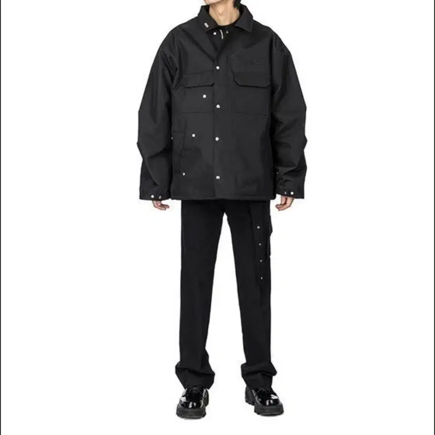 [BUNJANG] HELIOT EMIL Walker Jacket Black / 엘리엇에밋 HELIOT EMIL  워커 자켓 블랙48