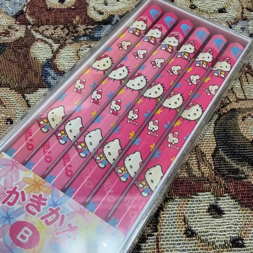 [BUNJANG] Sanrio Hello Kitty Pencil B Set / 고전산리오헬로키티연필B 1케이스