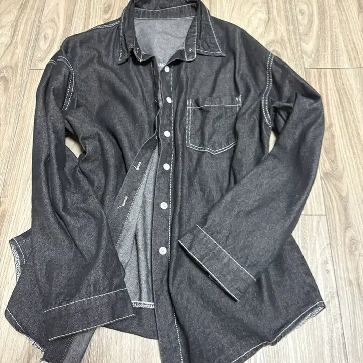 [BUNJANG] Black Denim Shirt / 블랙 데님 셔츠