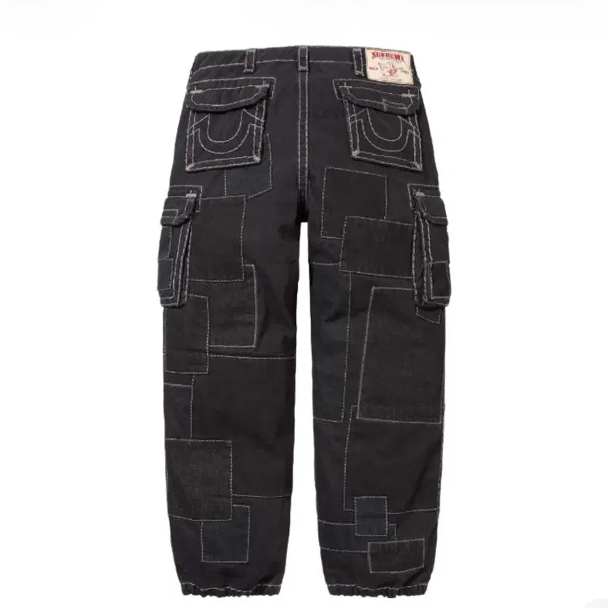 [BUNJANG] Supreme x True Religion Patchwork Cargo Pants Black / [34] 슈프림 x 트루릴리전 패치워크 카고 팬츠 블랙