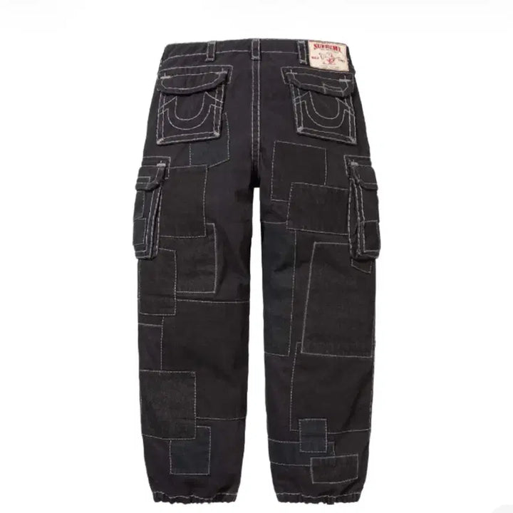 [BUNJANG] Supreme x True Religion Patchwork Cargo Pants Black / [34] 슈프림 x 트루릴리전 패치워크 카고 팬츠 블랙