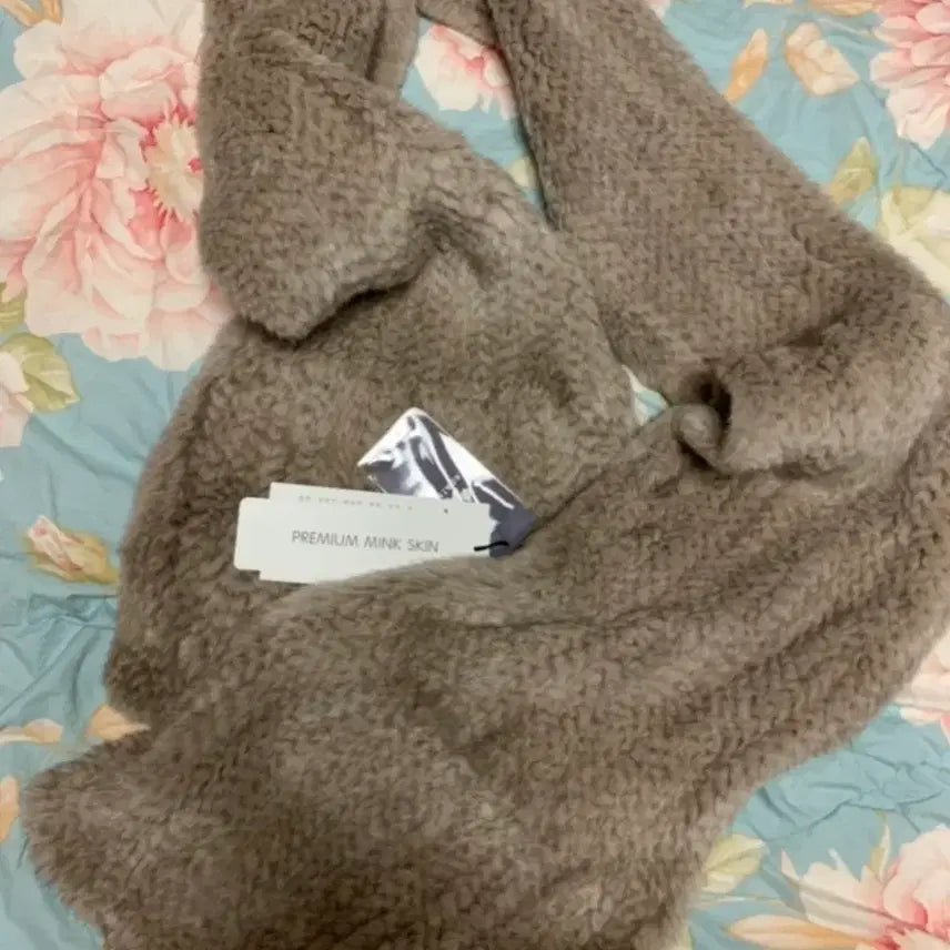 [BUNJANG] Premium Mink Skin Muffler Sapphire Silver Blue / 프리미엄 밍크 스킨 머플러 사파이어 실버블루 100만원대 정가판매제품