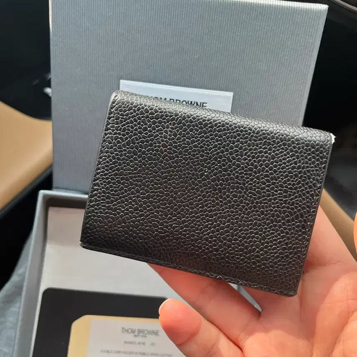 [BUNJANG] Tom Browne Pebble Grain Double Wallet / 톰브라운 페블 그레인 더블지갑 (마지막특가)
