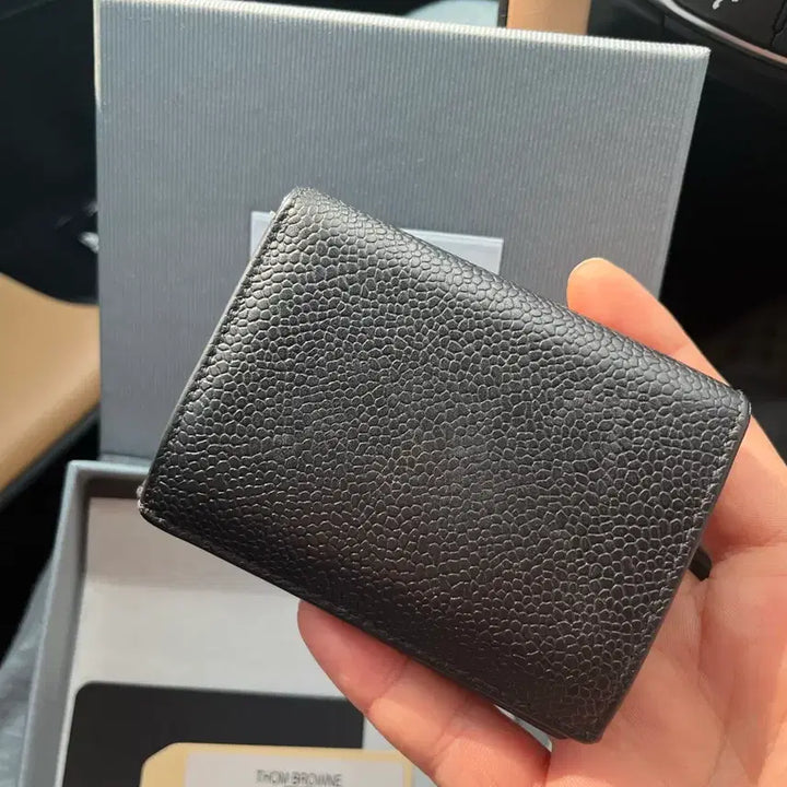 [BUNJANG] Tom Browne Pebble Grain Double Wallet / 톰브라운 페블 그레인 더블지갑 (마지막특가)