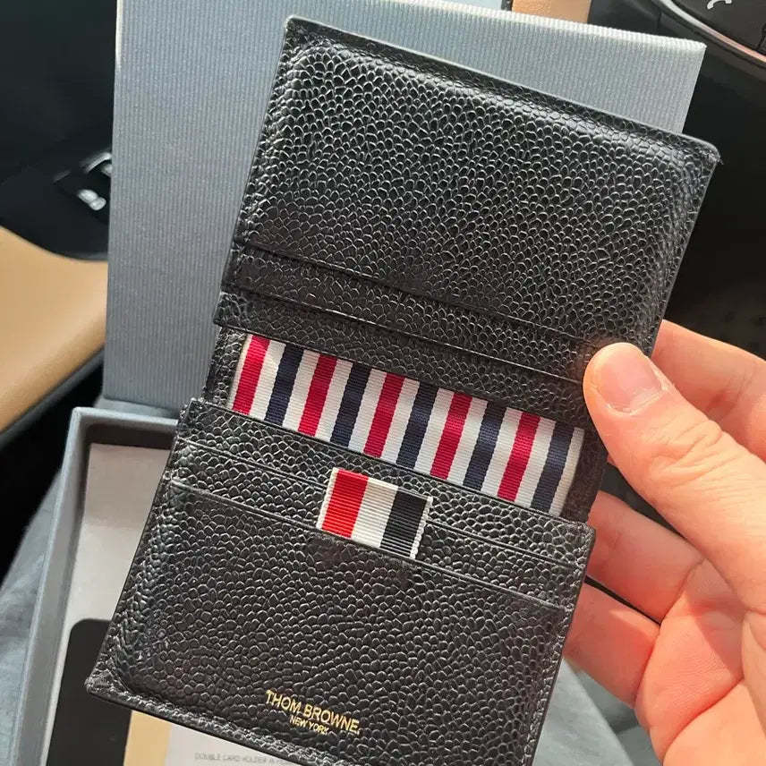 [BUNJANG] Tom Browne Pebble Grain Double Wallet / 톰브라운 페블 그레인 더블지갑 (마지막특가)