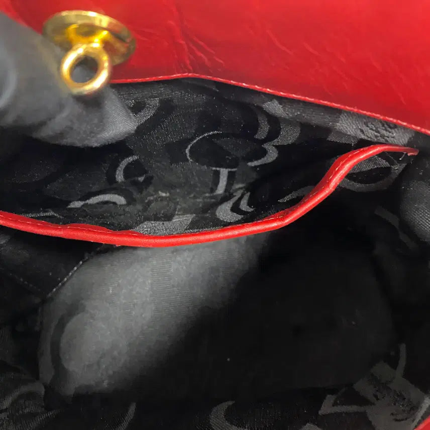 [BUNJANG] FERRAGAMO Red Woven Mini Handle Bag / FERRAGAMO / 빈티지 살바토레 페라가모 레드 우븐 미니 핸들백