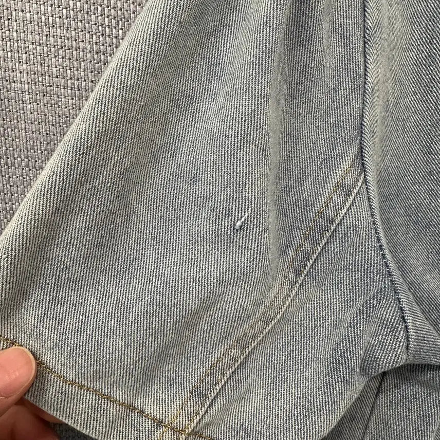 [BUNJANG] Vintage Washed Denim Button Dress / 빈티지 워싱 데님 버튼 원피스