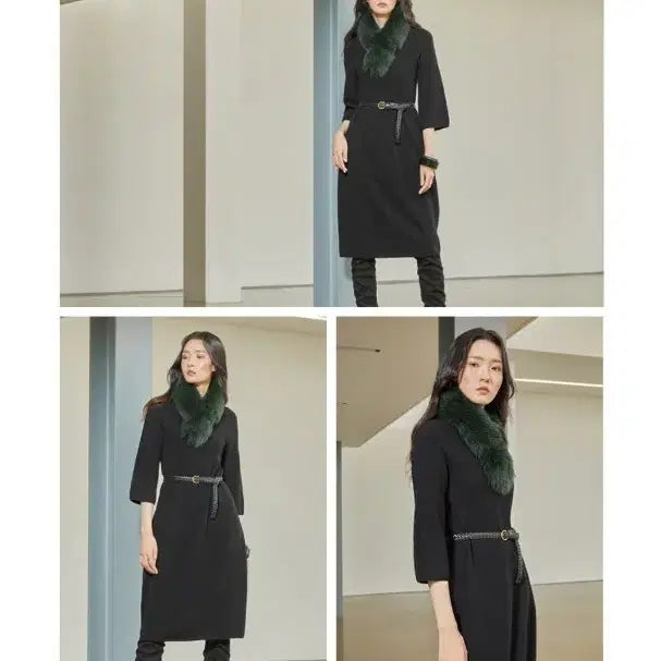 [BUNJANG] 사가폭스 퍼 목도리 보관새제품그린색상택포 / 사가폭스 퍼 목도리 보관새제품그린색상택포