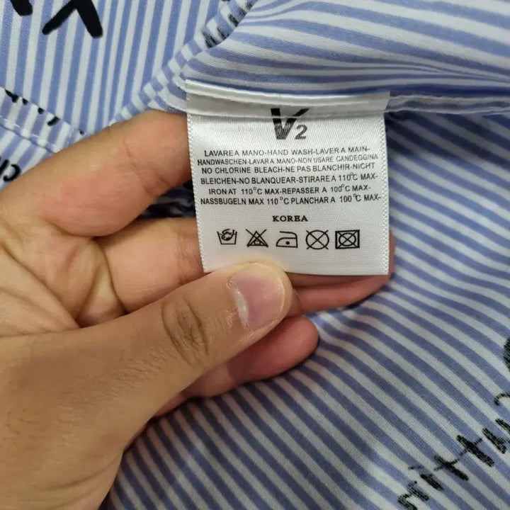 [BUNJANG] V2 Oversized Spring/Autumn Shirt / 새상품 V2 빅사이즈 봄가을 오버핏 남방 남115ㅡ0213