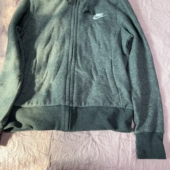 [BUNJANG] Nike Gray Lined Fleece Zip-Up Hoodie / 나이키 그레이 안감 양털 뽀글이 후드집업s
