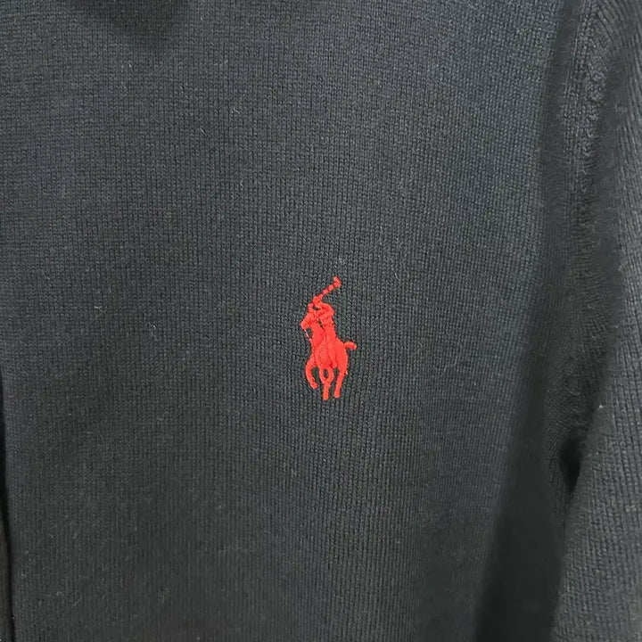 [BUNJANG] Polo Ralph Lauren QR Pony Logo Button Cardigan Navy / 폴로 랄프로렌 신형QR 포니로고 버튼 가디건 네이비