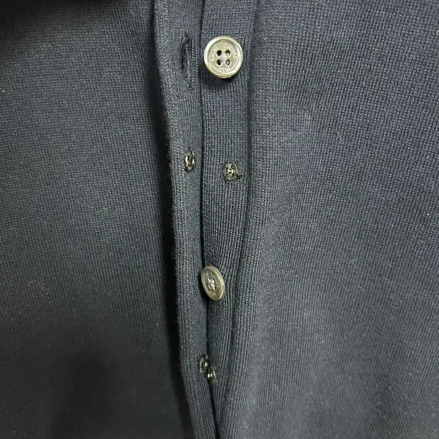 [BUNJANG] Polo Ralph Lauren QR Pony Logo Button Cardigan Navy / 폴로 랄프로렌 신형QR 포니로고 버튼 가디건 네이비